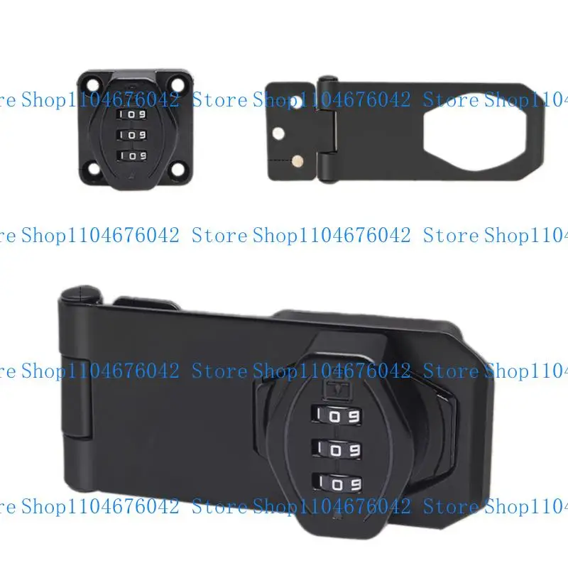 5ASD Multiupressive Twist Ручка HASP Latches Codes Lock для двойной двери