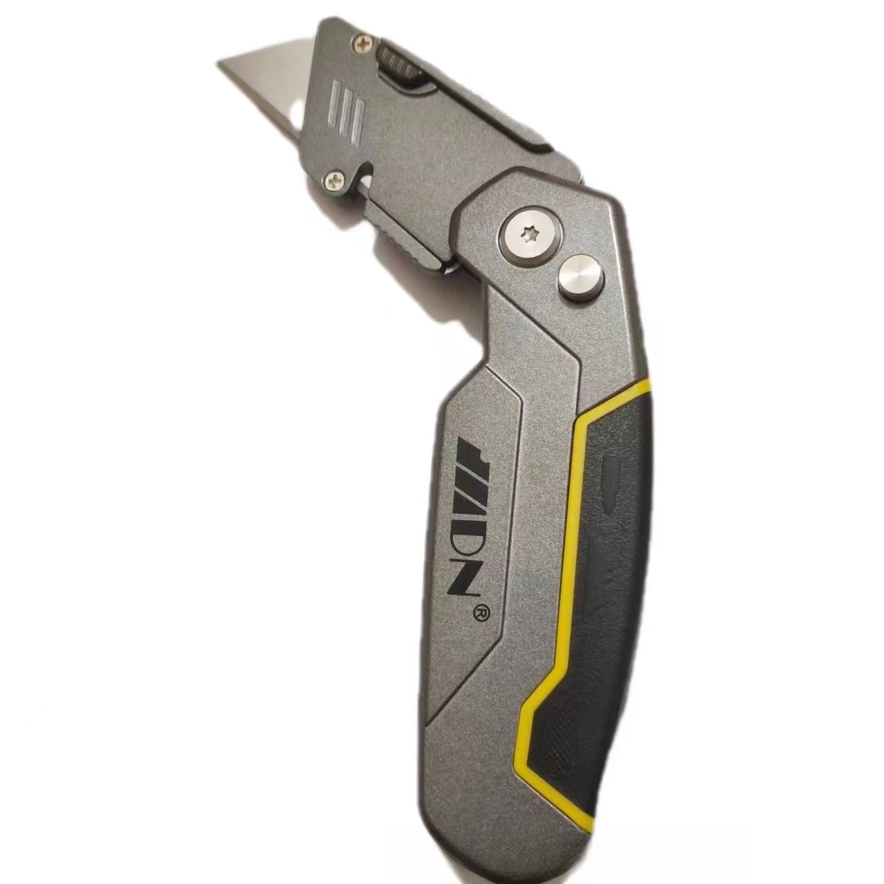 سكينة متعددة الوظائف قابلة للطي من سبائك الألومنيوم مع لقم مفك براغي متقاطعة برأس مسطح لقطع الورق #6