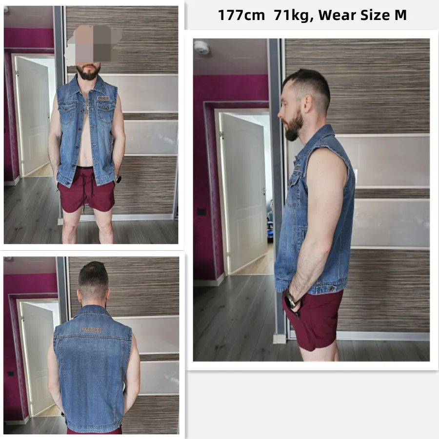 Autumn Black Denim  Jacket Vest Men Clothing Brand Sleeveless Jeans Jacket men Winter  Militaire Casual Vest For Men