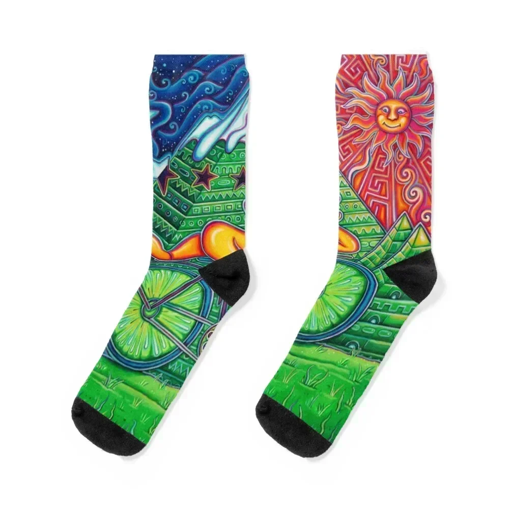 

Bicycle Day Socks heated snow Lots summer Socks Women's Men's