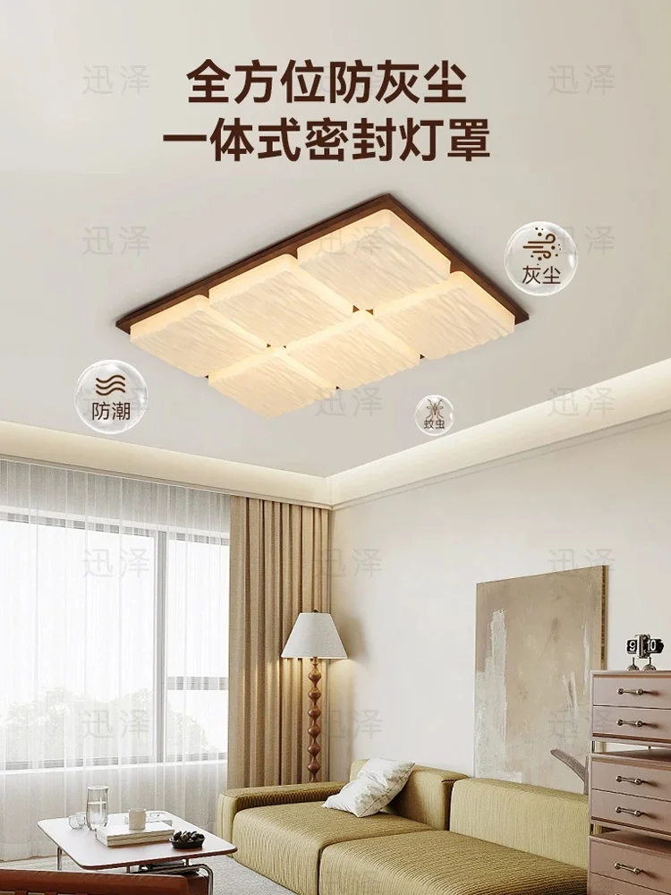 Middle ancient style living room light ceiling light retro cream style main light Song Dynasty aesthetic bedroom light