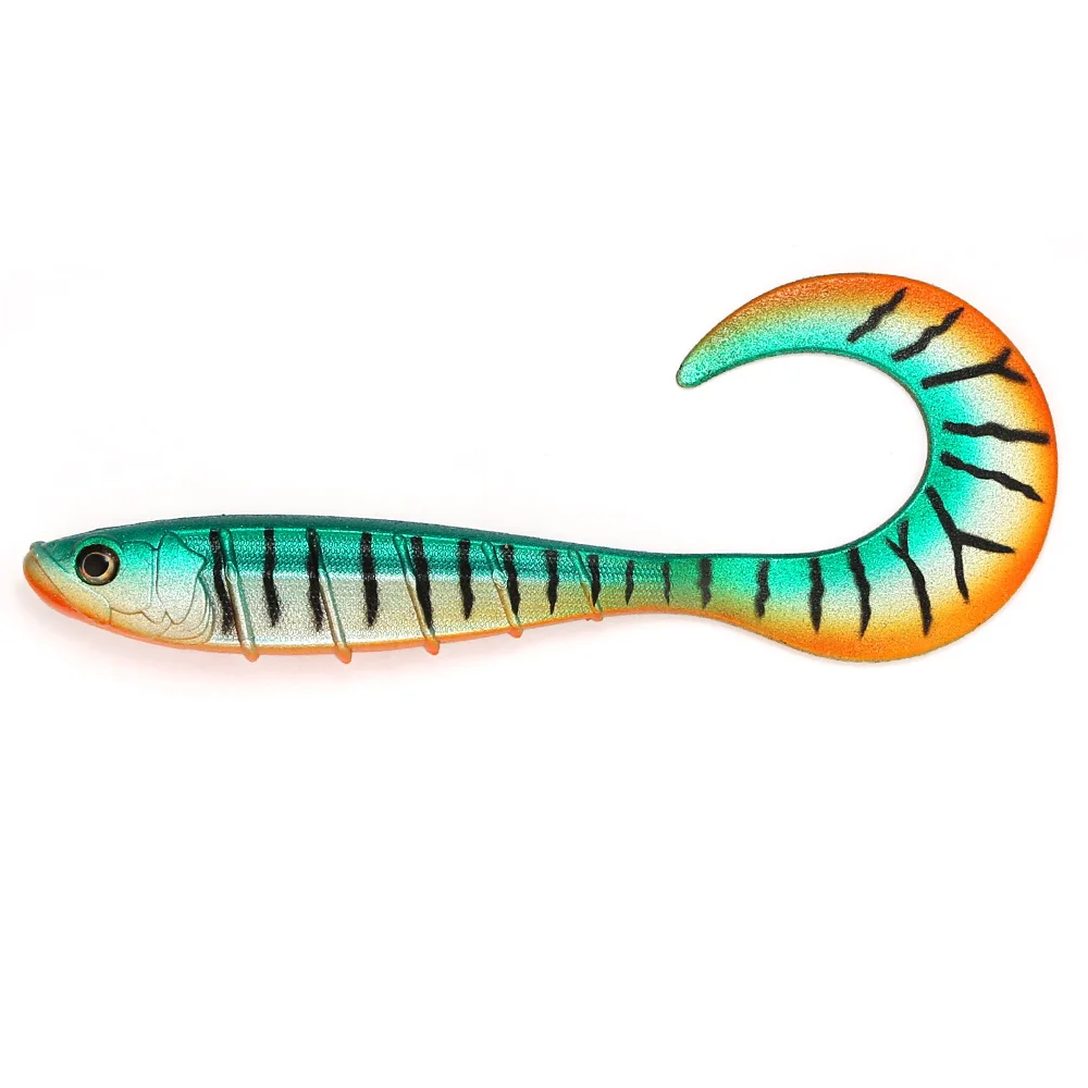 B&U 20cm Lockiger Schwanz Weicher Angelköder Großer Swimbait Grub-Köder für Hecht Musky Muskie Raubfisch-Angeln