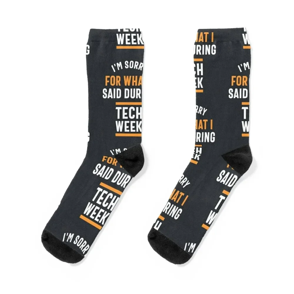 

I'm Sorry for What I Said During Tech Week Socks Toe sports compression cute funny gifts Socks Woman Men's
