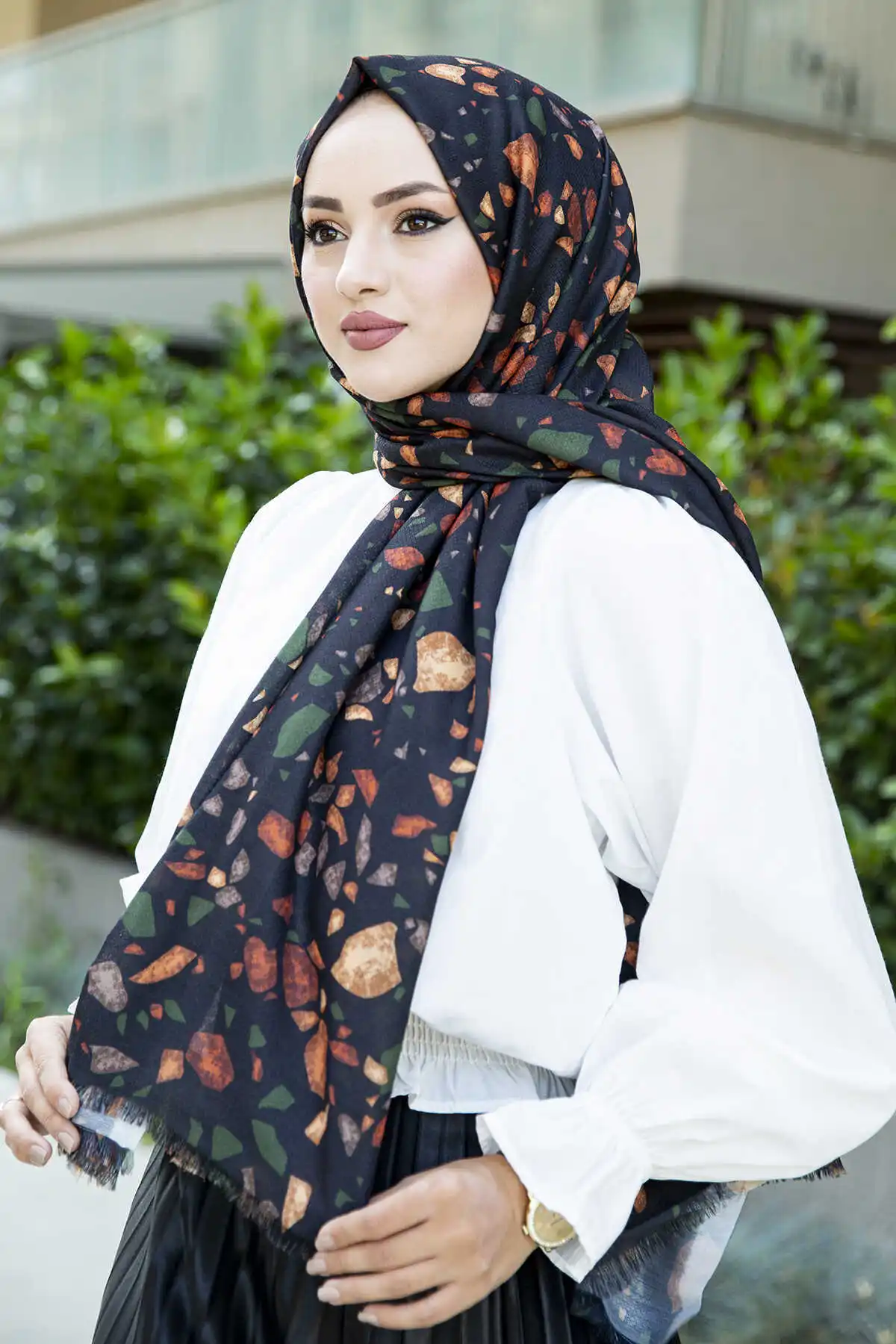 Women Shawl Scarf Modern Islamic Muslim Women 'S Head Scarf Hijab for Women Islamic Hijab scarf Turbans Bayan