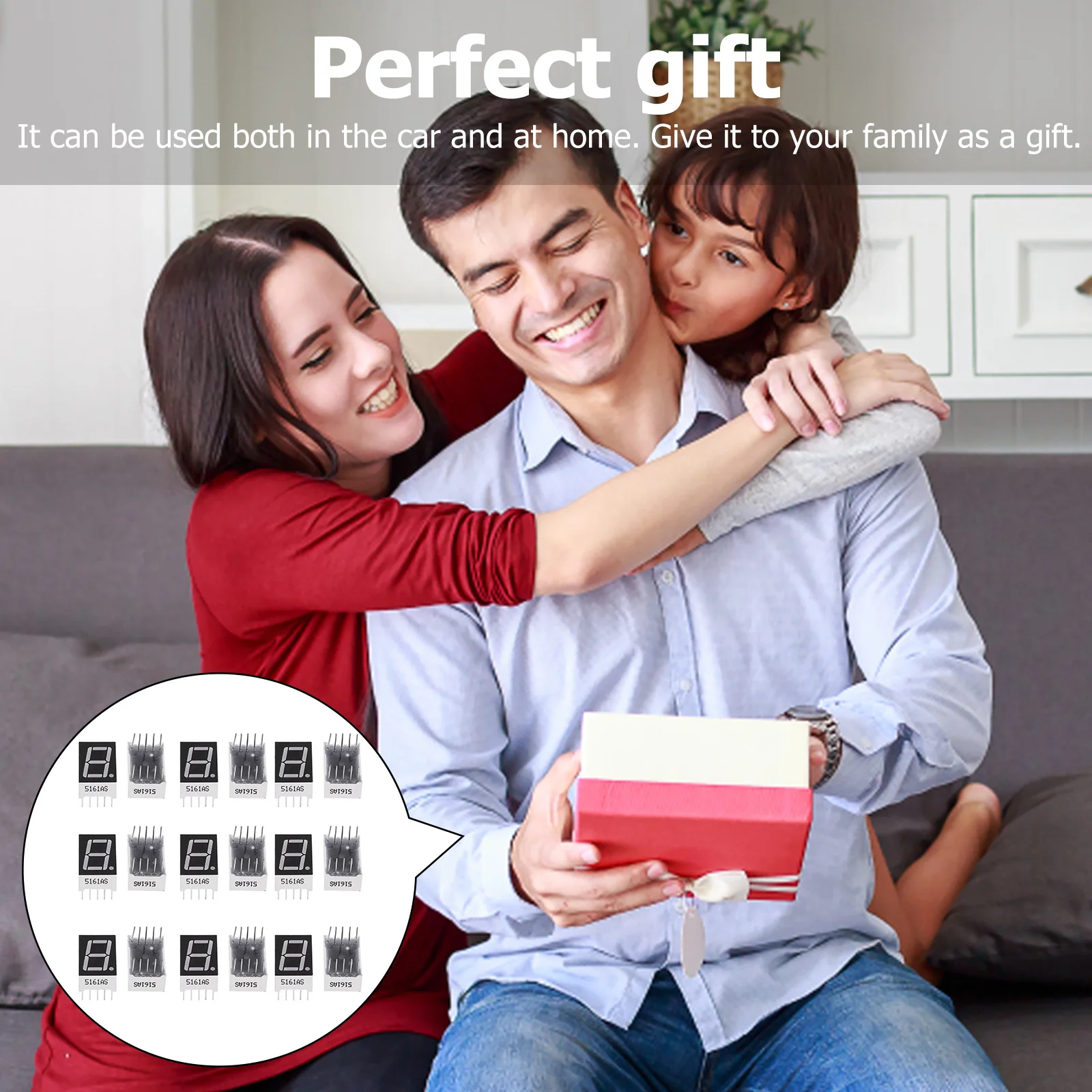 20Pcs 0.5 Inch 10-Pin 1 Segment Red LED Display Common Durable Safe Long-Lasting High-Quality Material