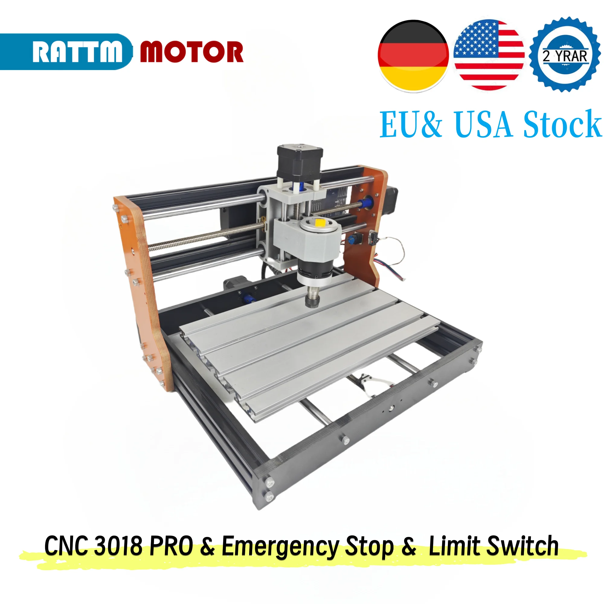 【EU&USA Stock】CNC 3018 PRO Laser Engraving Machine 3 Axis GBRL Control Wood Milling Cutter Engraver Machine