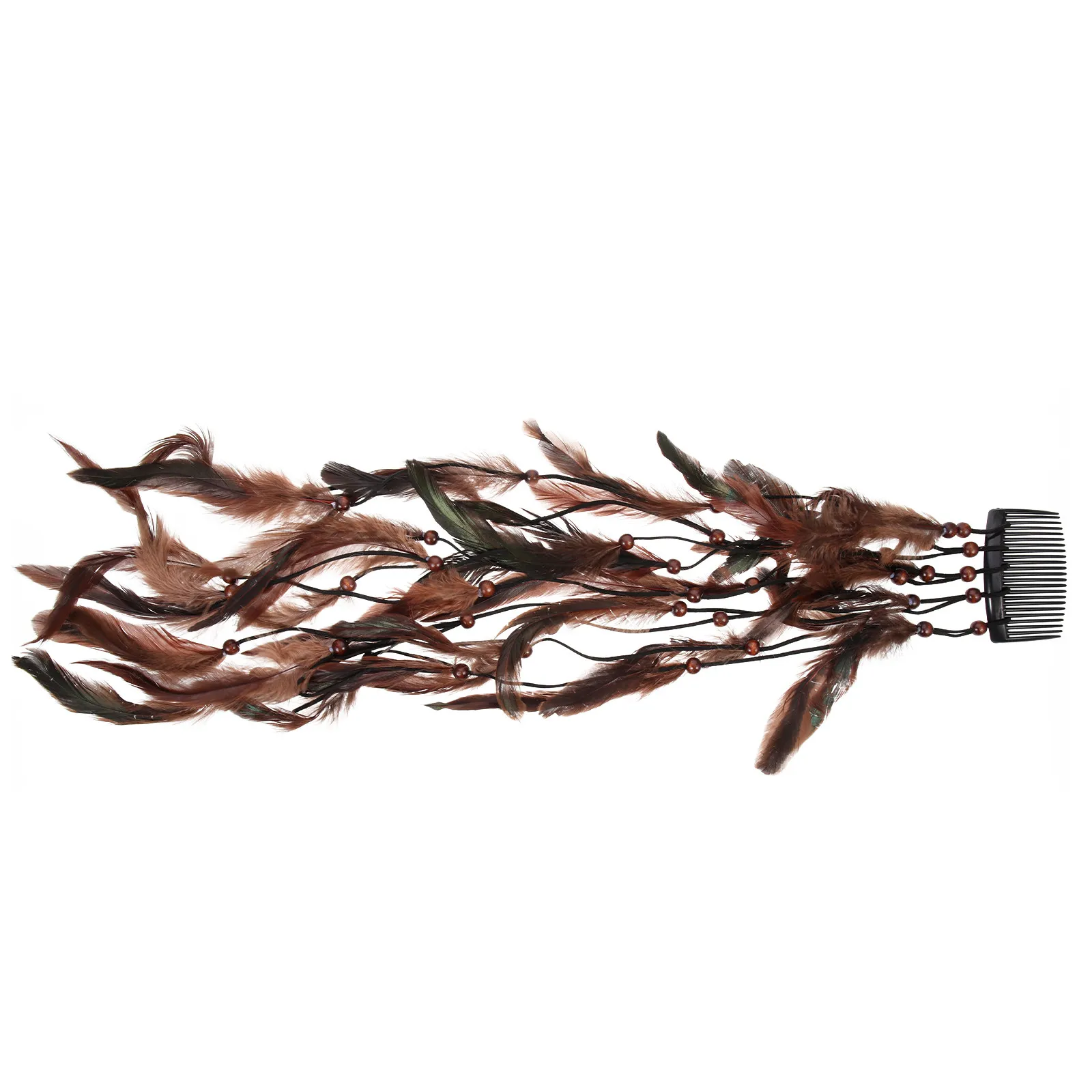 

Элегантная повязка на голову в богемном стиле с перьями, шикарный аксессуар для костюма, реквизит для вечеринок, этнические повязки для волос для женщин и девушек