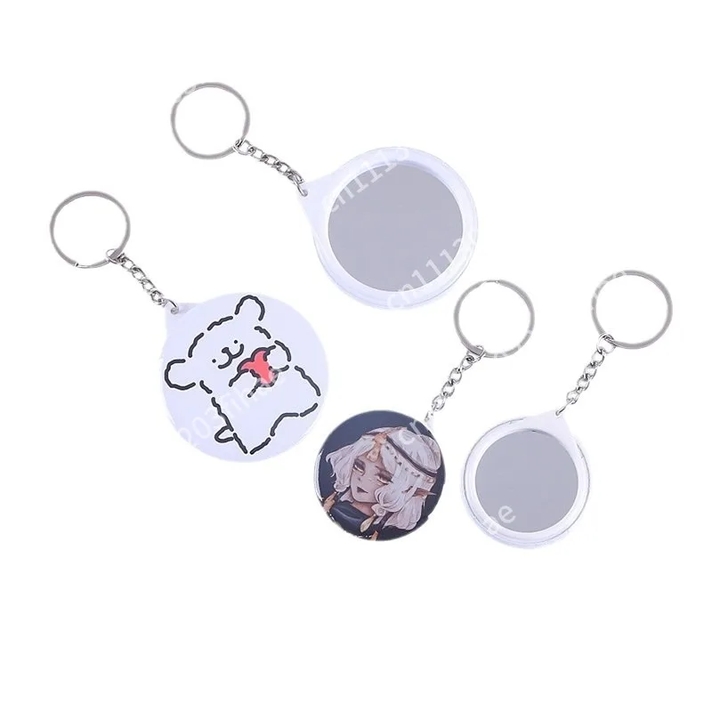 Brand new 100 DIY badges, small mirror, badge chain, blank material, metal creative consumables