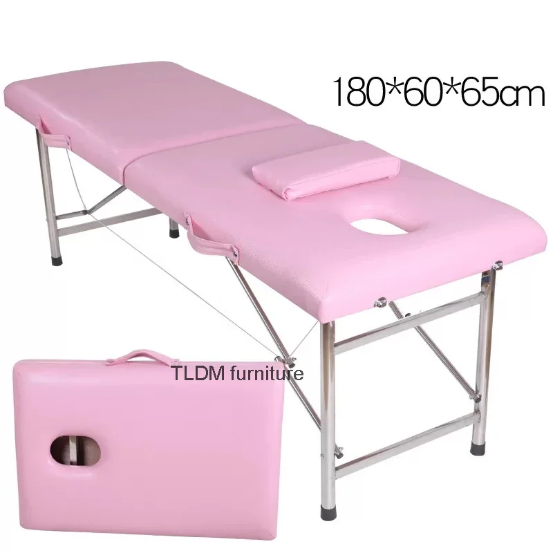 

Professional carry on massage beauty bed, folding massage tattoo SPA bed, custom beauty salon, thickening treatment table