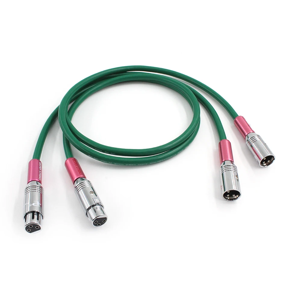 

Silver Copper mixed Balanced Audio XLR BALANCED ANALOGUE CABLE INTERCONNECT LEAD XLR MALE TO Female Audiohpile Cable