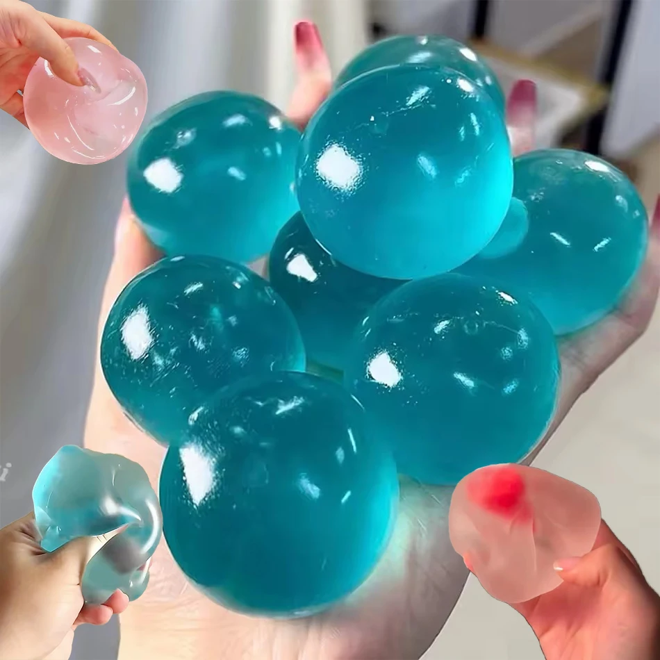 

2026 Синяя клубничная игрушка-антистресс из мальтозы, мягкая прозрачная имитация мальтозы, медленно восстанавливающая форму, игрушка для снятия стресса