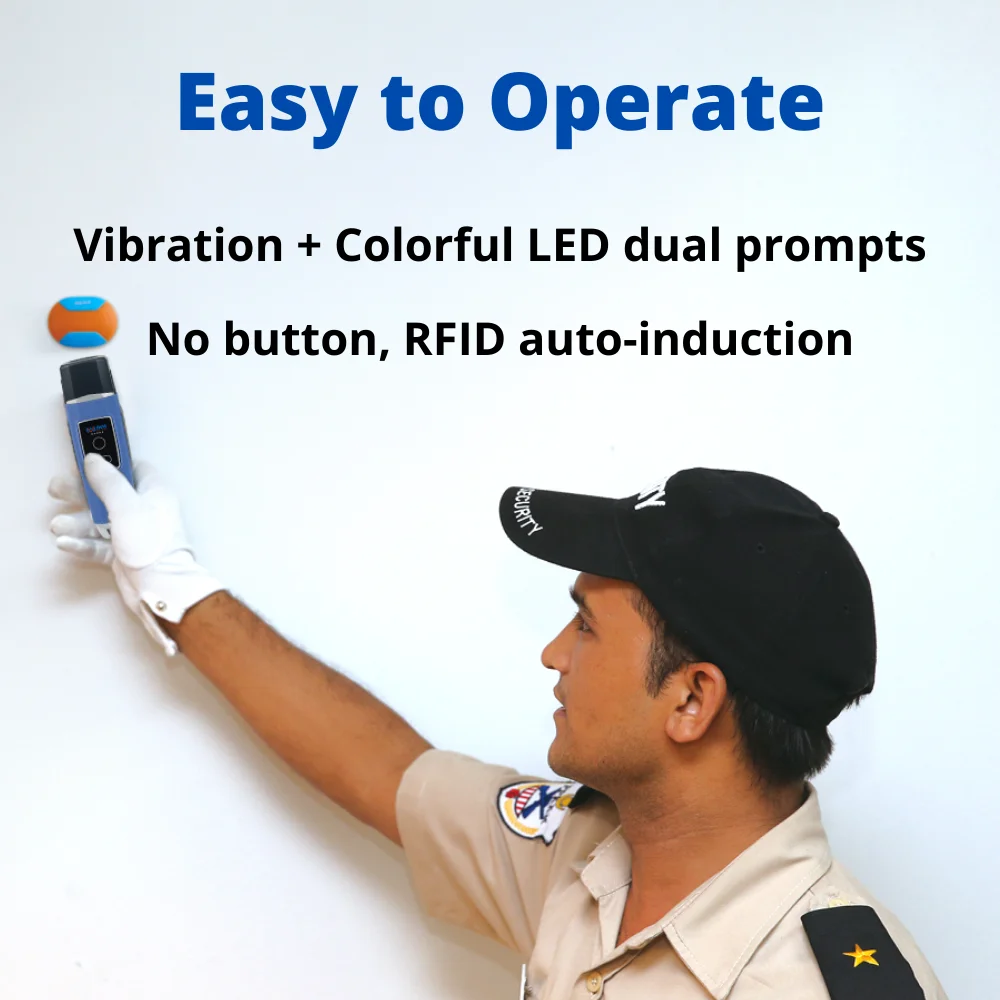 نظام جولة الحراسة Rfid لبناء الأمن جهاز دورية نقطة التفتيش WM5000V5