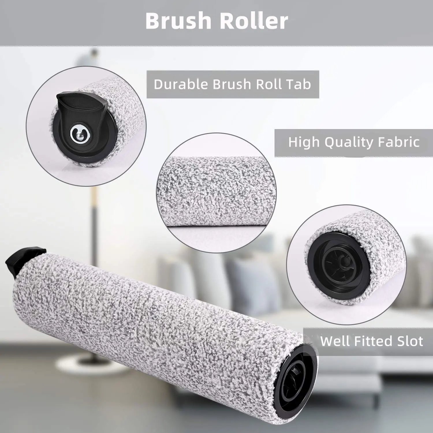 Passend für Ersatzteile des kabellosen Nass- und Trockensaugers Tineco Floor One S3 / Tineco iFloor 3, einschließlich Rollenbürste und HEPA-Filter.