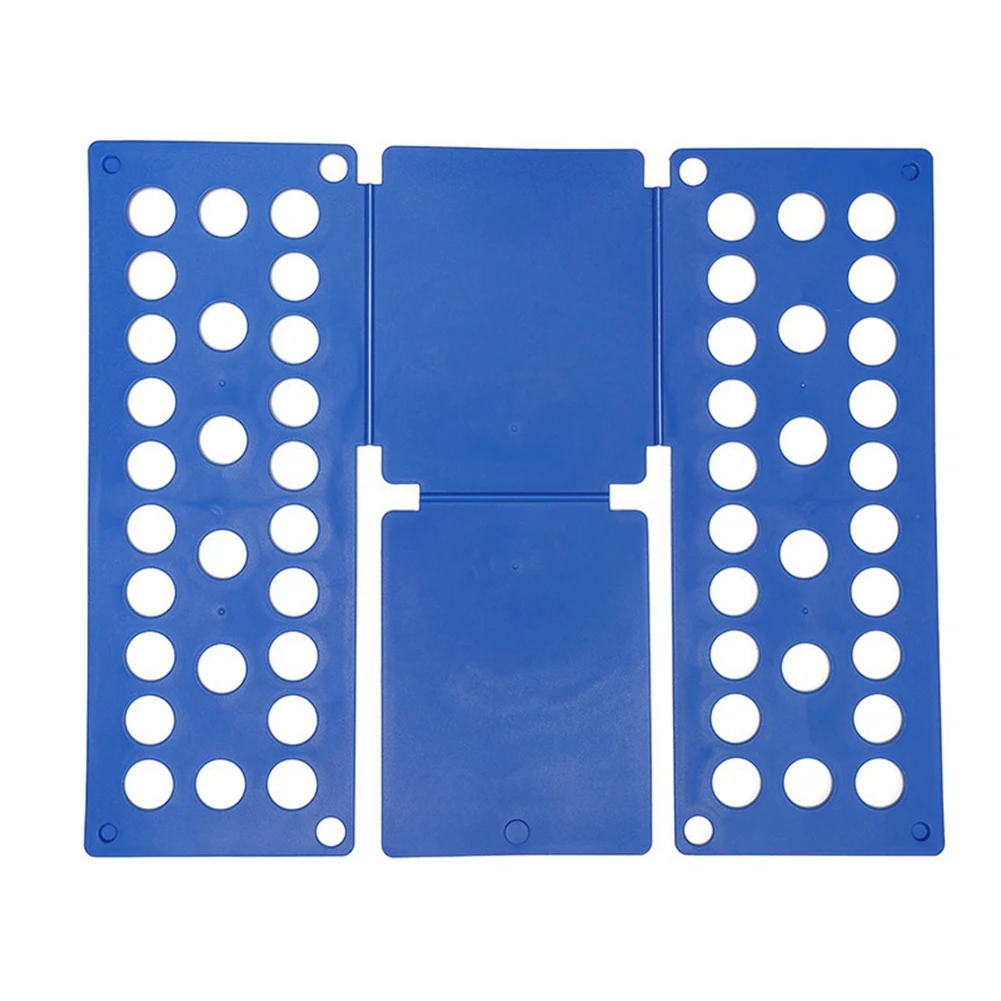 ABJS Plastic Clothes Folding Board Kids Laundry Folder Shirt Folding Board Home Storage Tool for Kid Children Adults DarkBlue