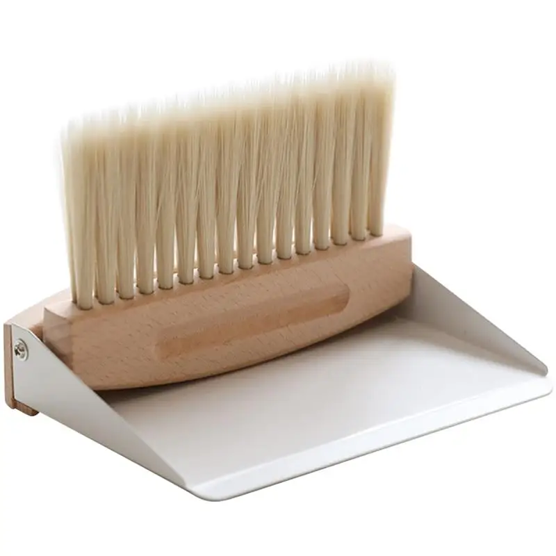 Mini Dustpan Broom Set Desktop Cleaning Broom Table Cleaning Brush Iron Dustpan Car Pets Sweeping Tool Kids Sweeper