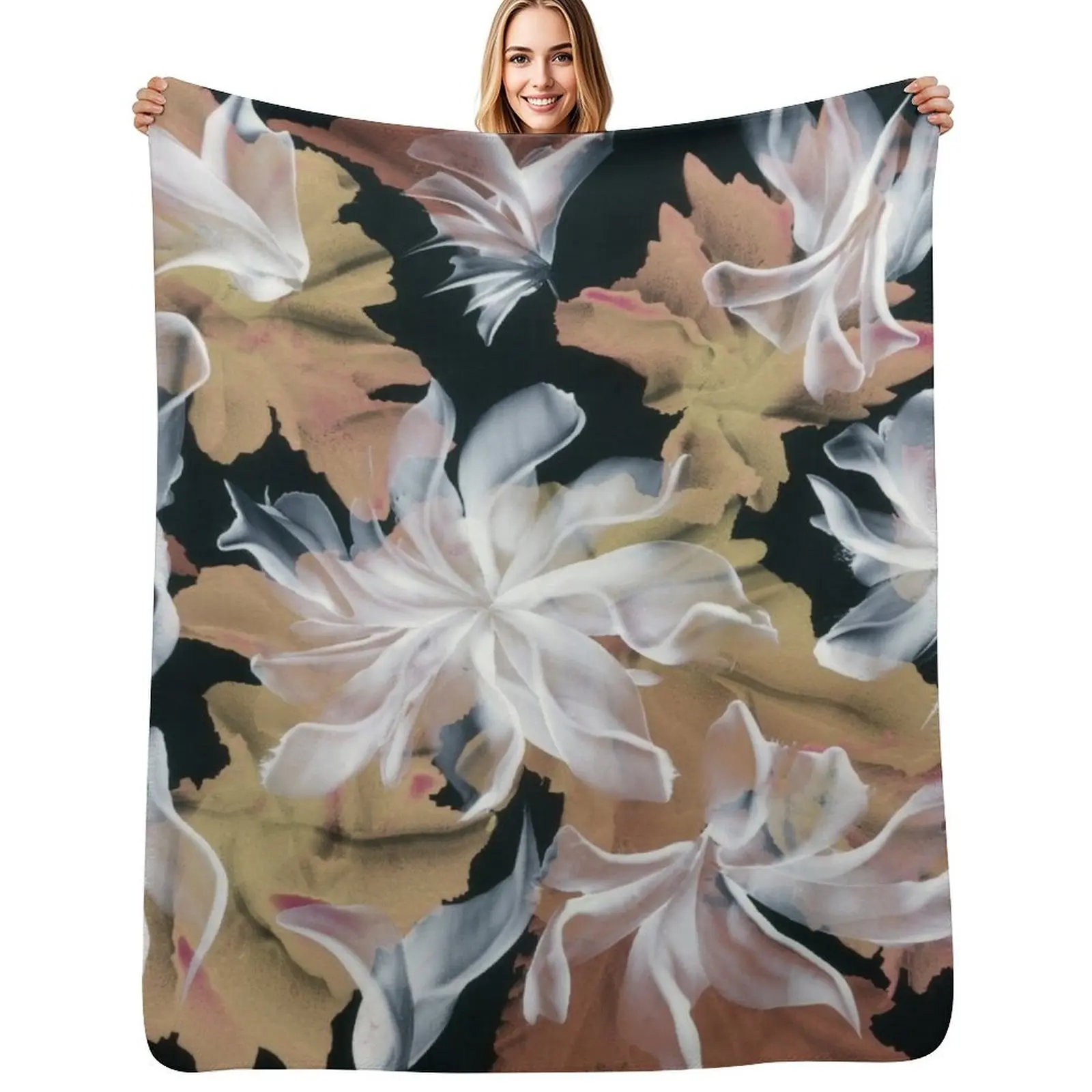Snow Fall Throw Blanket Luxury Decorative Beds Winter beds Soft Furry Thin Blankets