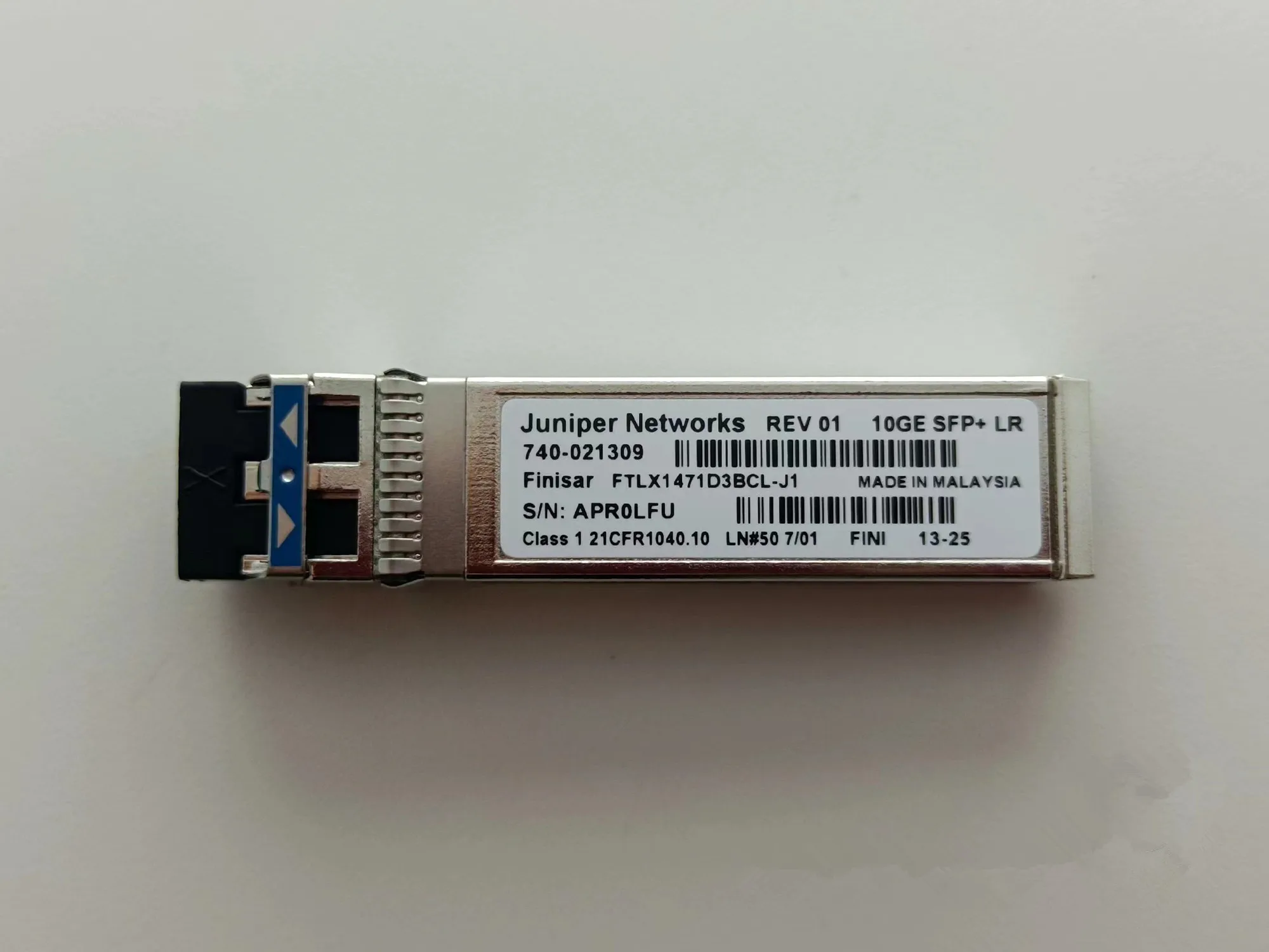 Juniper 10GE Fiber Module LR SFP/FTLX1471D3BNL-J1 740-021309 740-031981/10g 1310NM 10km Single Mode Optical Fiber/10G SFP Switch