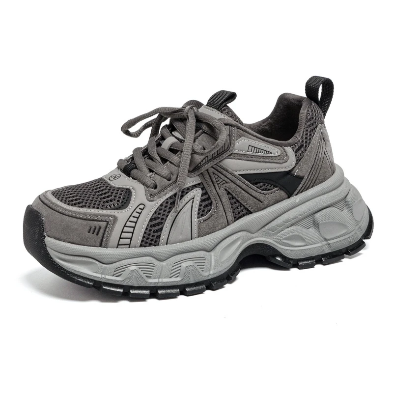 

Comfortable Mesh Platform Sneakers Women Novelty Sewing Lace-up Casual Derby Shoes Light Non-slip Outdoor Sneaker Tenis De Mujer