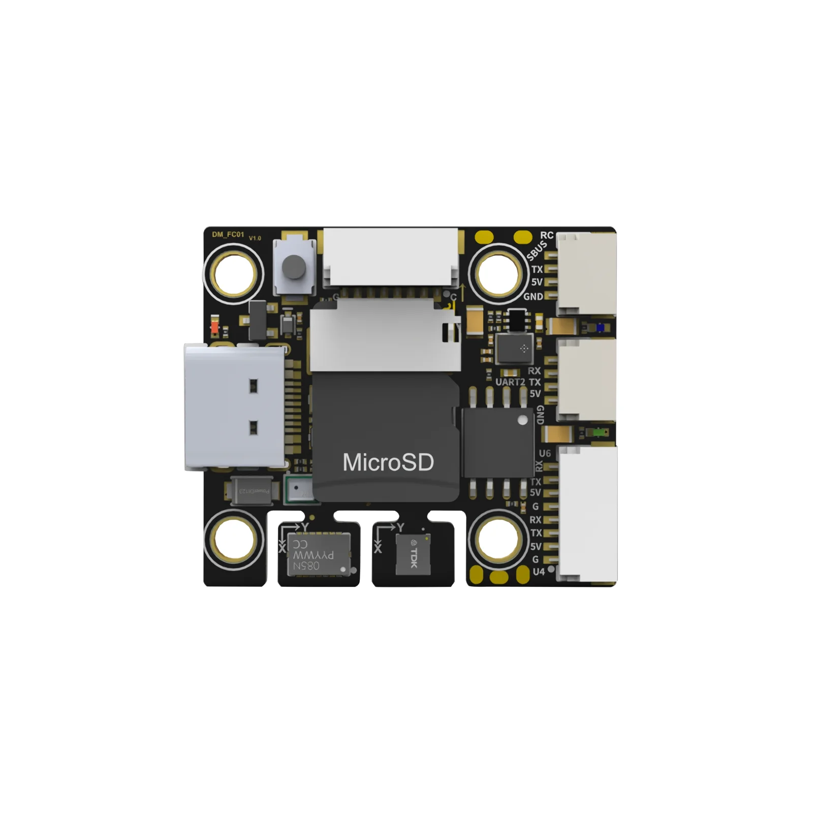 DM-FC01 flight control board, high-performance processor, dual IMU support PX4 firmware, support Ardupilot firmware