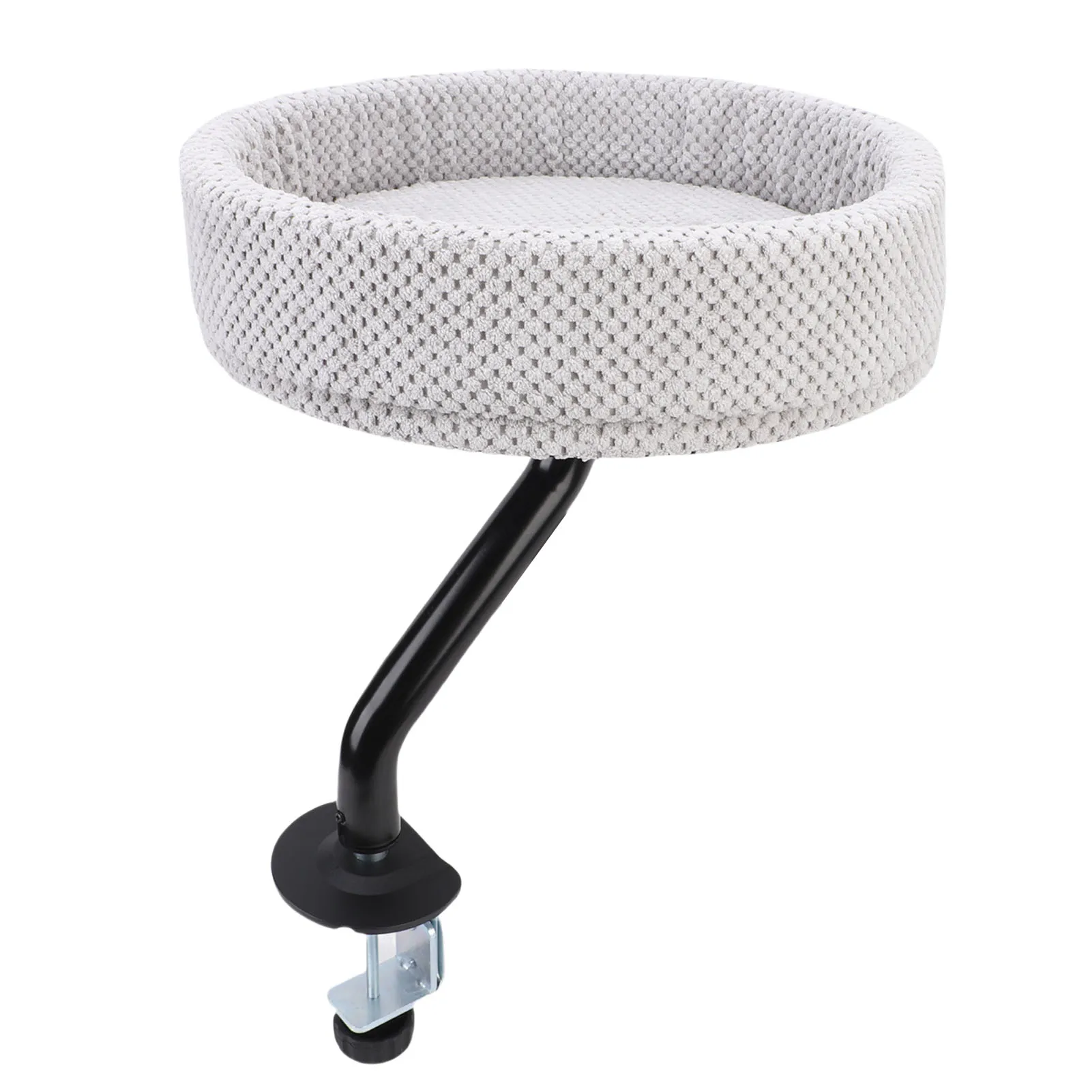 Desk Adjustable Cat Hammock Desk Cat Bed Comfortable Desktop Adjustable Cat Hammock Perch with Sturdy Iron Frame for Office Home