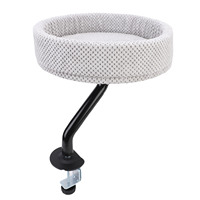 Desk Adjustable Cat Hammock Desk Cat Bed Comfortable Desktop Adjustable Cat Hammock Perch with Sturdy Iron Frame for Office Home