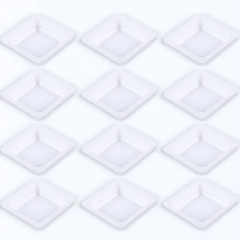 

50pcs Tray Food Safe Disposable Plastic Measuring Weighing Boat Lab Supplies 7Ml Weighing Plate Weigh Dish Lightweight Acid