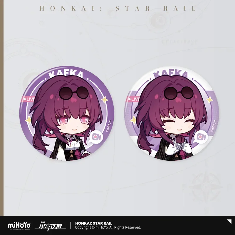 Sunsyea Honkai Star Rail Officiële Merch miHoYo Originele Authentieke JMDHKS Serie Badge Set Dan Heng Blade Sunday Aventurine