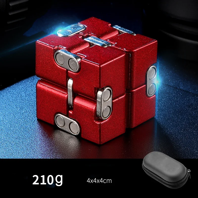 

Stress Relief Toy Premium Metal EDC Infinity Cube Decompression Relax Toys Adults Anti-stress Office Cubic Reliever Autism