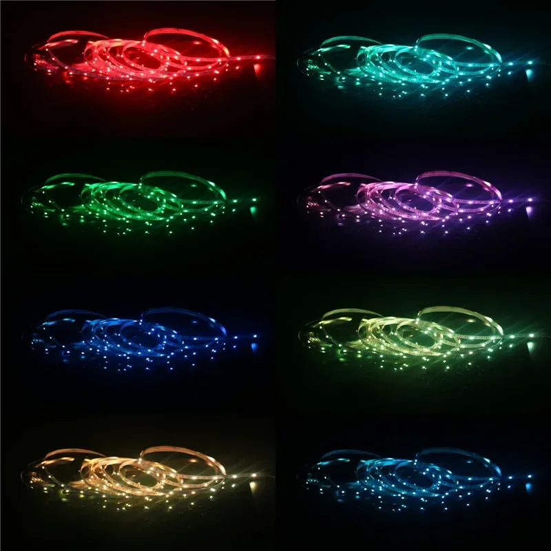 1M - 5M LED Strip Light RGB 2835 Flexible Lamp Tape Diode USB Cable 3 Key Control DC5V  Desk Screen TV Background Lighting