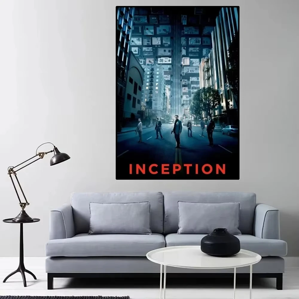 Inception Moive Poster Home Room Decor Livingroom Bedroom Aesthetic Art Wall Canvas Painting Stickers