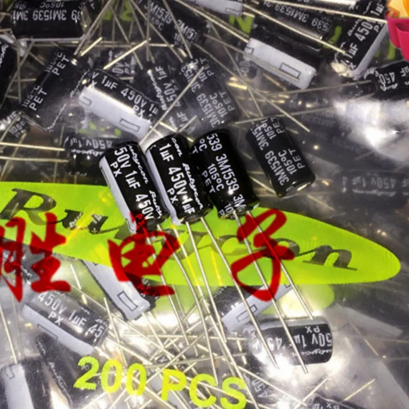 Rubycon-capacitor eletrolítico 1uf, 450v, 10 peças