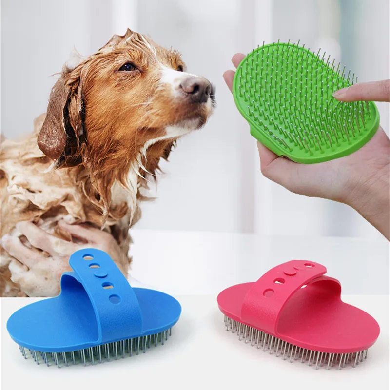 

Pet Rubber Glove Hair Fur Grooming Massaging Massage Pin Dog Cat Bath Brush Comb Pet Shower Dog Brush Pets Supplies