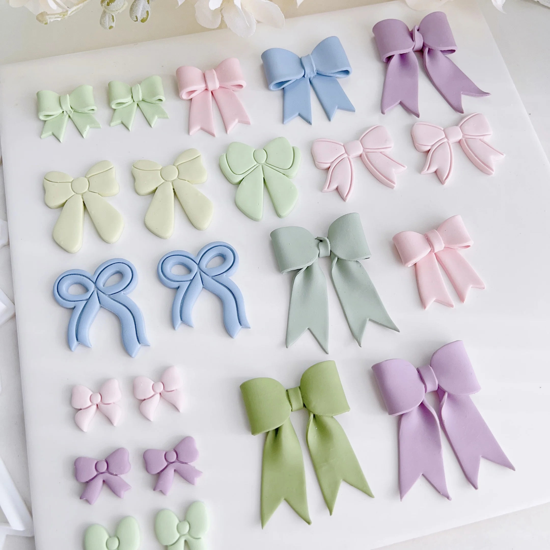 Different Type Shape Bows Polymer Clay Cutters With High-Precision For Small Earrings Jewelry Decoration Making claycutters