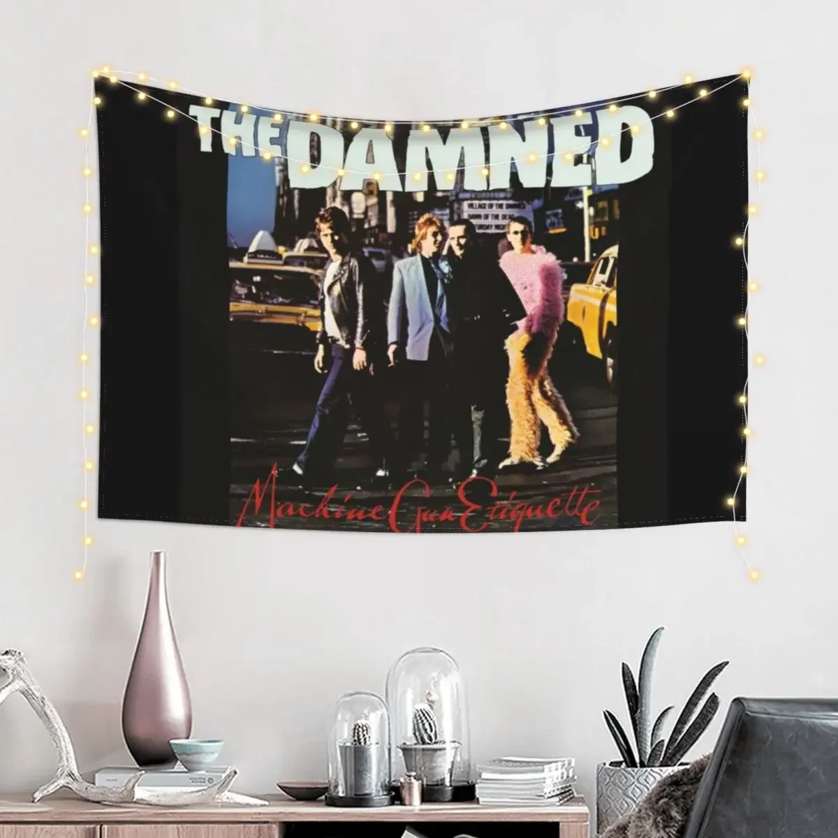 The Damned machine gun etiquette 2 Tapestry Room Design Wall Carpet Aesthetic Room Decorations Tapestry