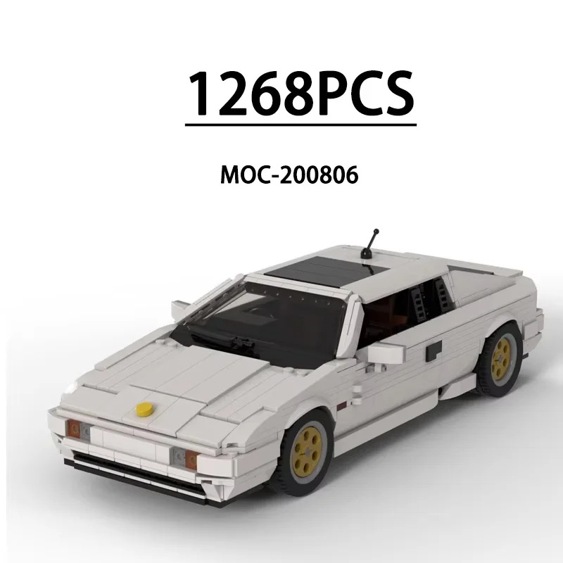 Track Racing Car MOC-200806 New Sports Car Racing Classic Car Patchwork Model 1268 Building Blocks Toy Gift Christmas Gift