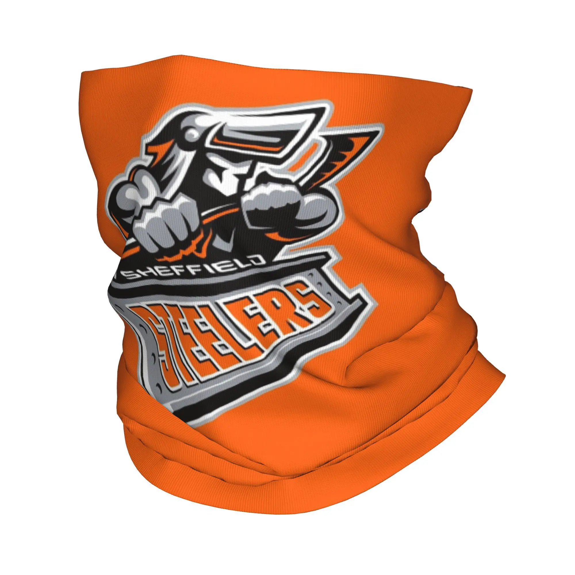 وشاح قناع مطبوع للرقبة من Sheffield Steelers، وشاح دافئ لركوب الدراجات للجنسين والكبار قابل للغسل