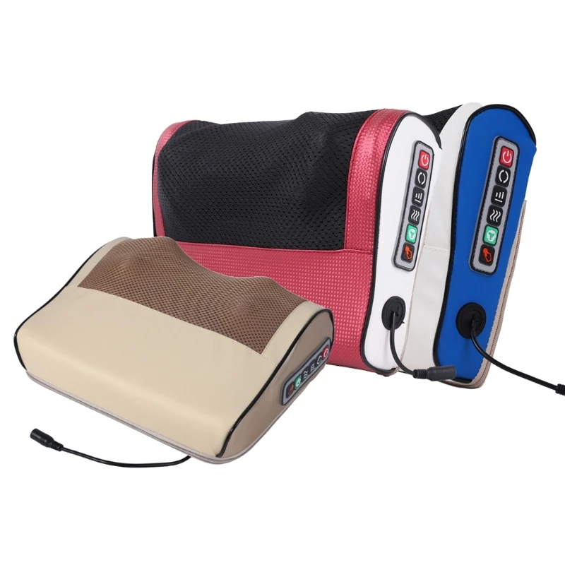 Back Massager with Heat Electric Neck Massager Multifunctional Pillow Device Neck Health Massager for Women Men Mom Dad