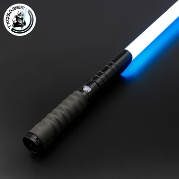 TXQSABER Lightsaber RGB Smooth Swing Heavy Dueling Metal Hilt Blaster Color Change Ghost Yoda Jedi Cosplay Toys Laser Sword