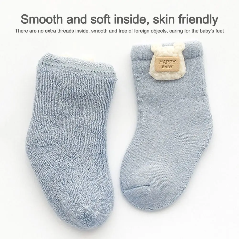 New Cotton Warm Socks Soft Thickened Cotton Terry Socks Warm Toddler Socks Winter Warmth