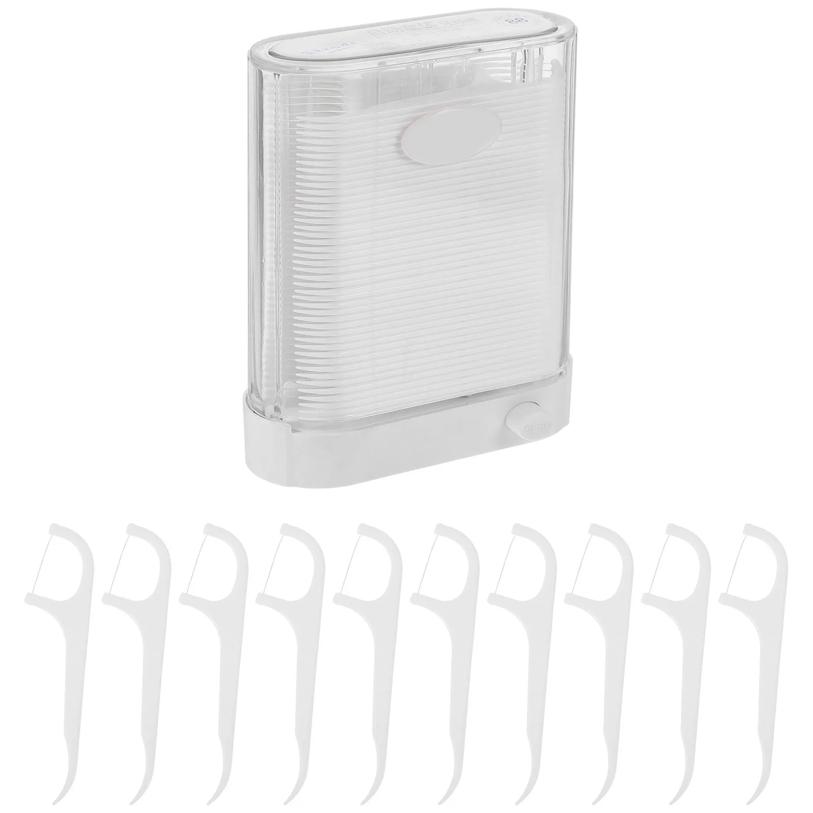 

1 Box Ultra-Fine Dental Floss Picks Ergonomic Handle for Easy Grip Interdental Cleaning Portable Oral Care Floss Sticks Teeth