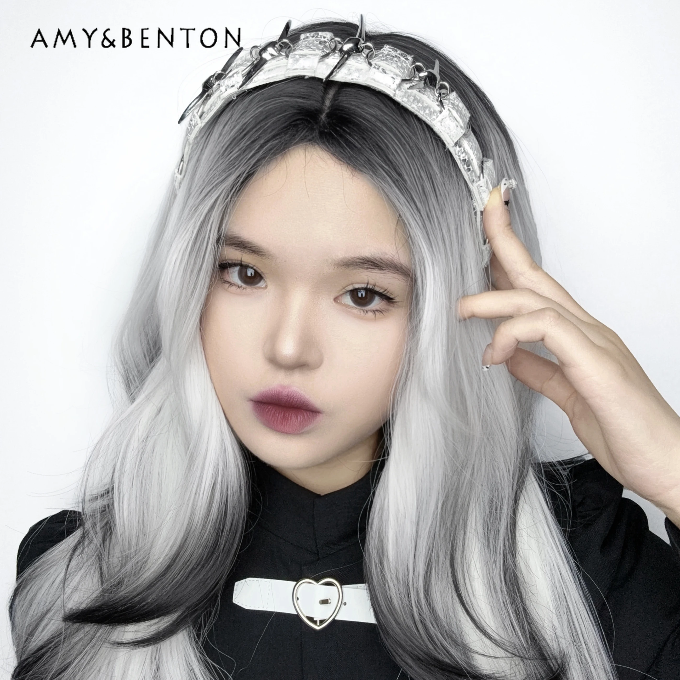 

Оригинальная субкультура, милая крутая повязка на голову из искусственной кожи, уличная панк-металлические повязки на голову для тяжелой промышленности для женщин, белые аксессуары для волос