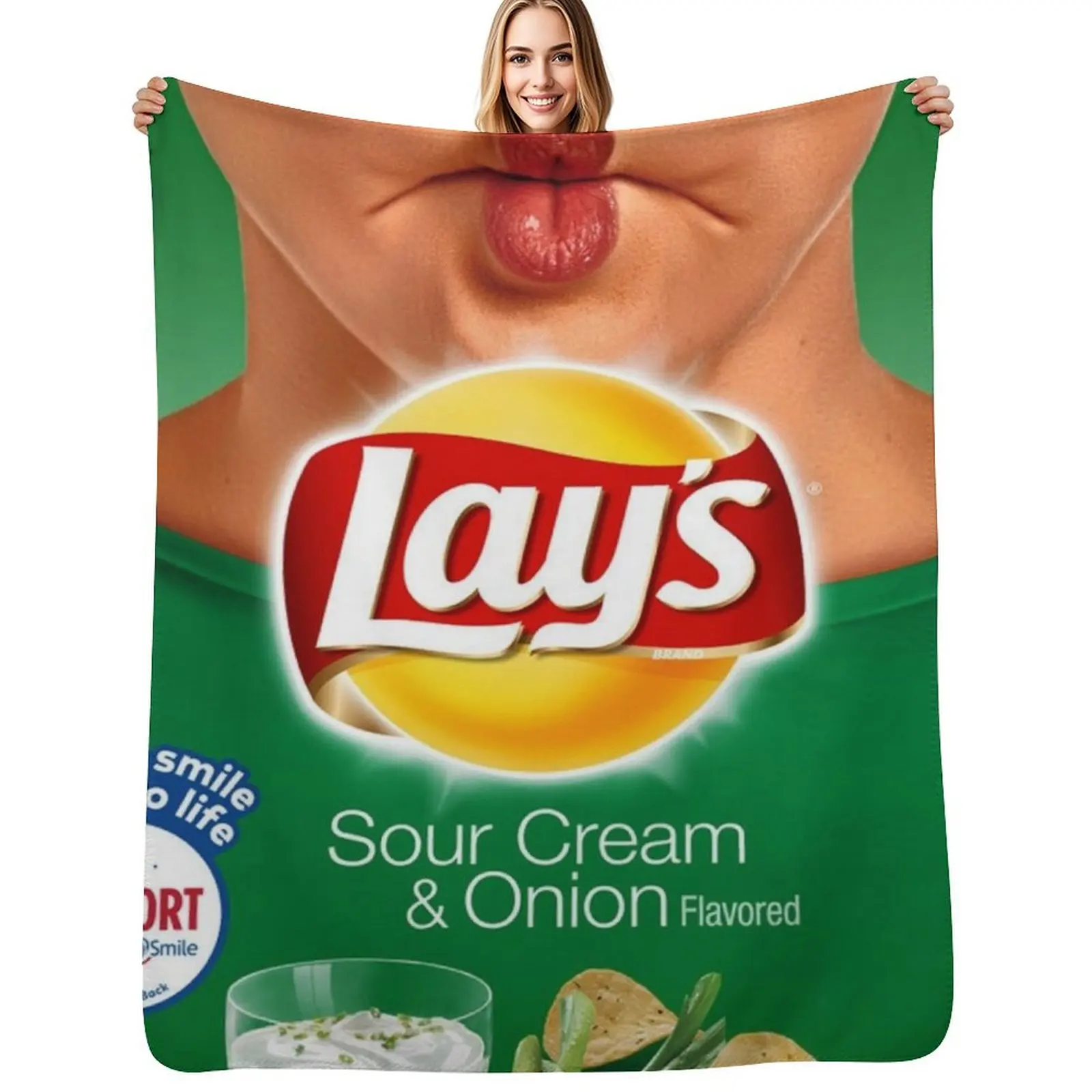 Potato Chips Throw Blanket Thermals For Travel Thermal For Baby Beautifuls Hair For Sofa Thin Blankets