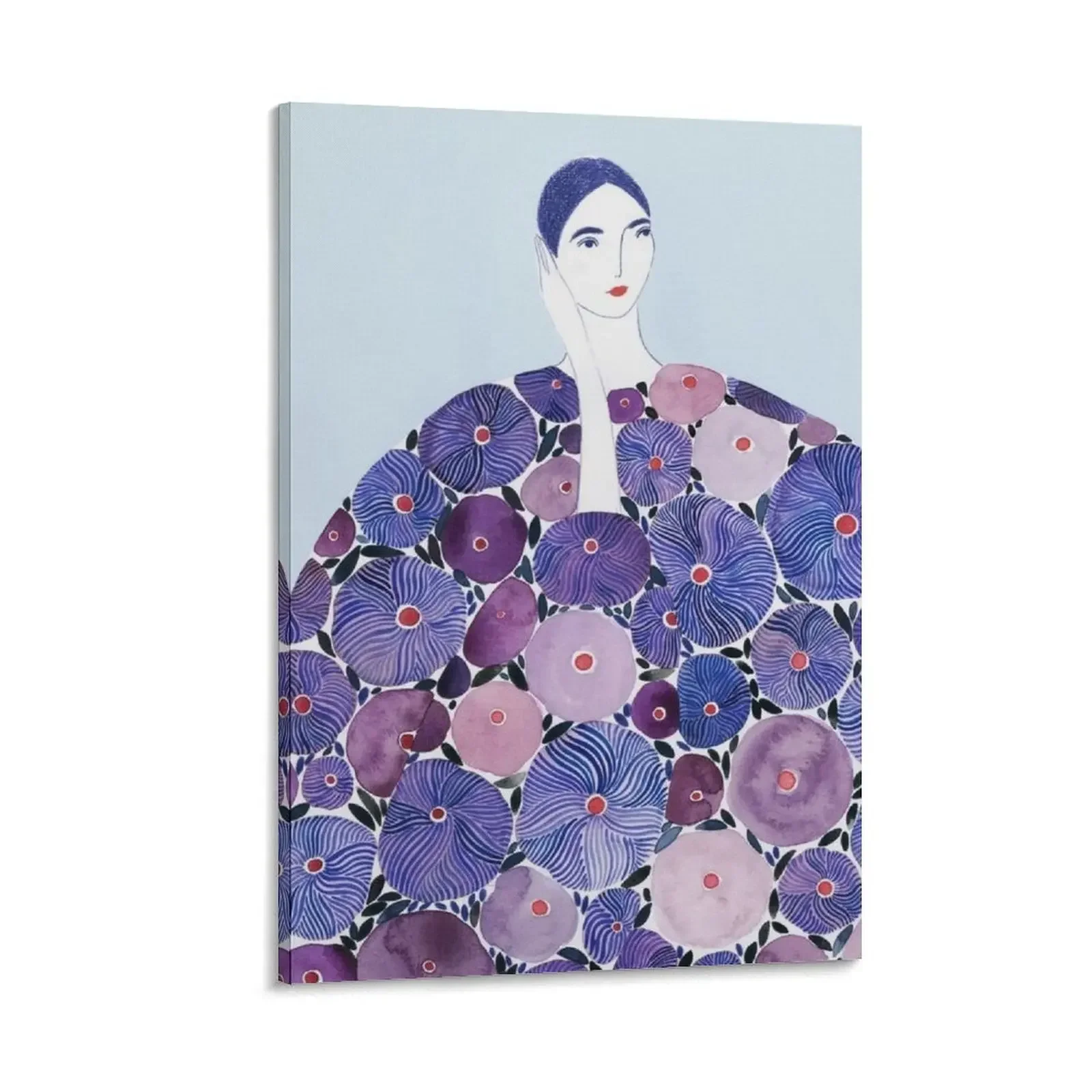 

Sofia Lind Purple Exhibition Canvas Painting ornaments for home room decor art