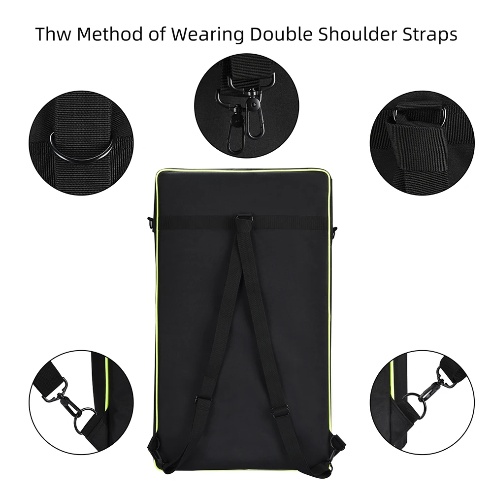 For Pioneer DDJ-FLX10 DDJ-1000SRT Carrying Case Shockproof Thickened Inner Liner Portable Carrying DJ Bag Shoulder Bag Backpack