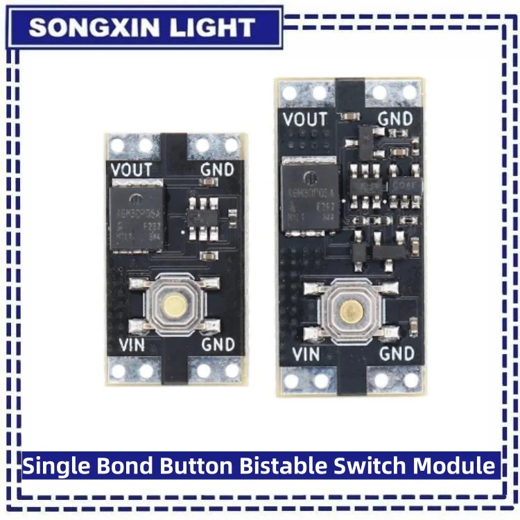 XL-10AL XL-10AH Single Bond Button Bistable Switch Module 3.5-5.4V 4.5-26V 300nA 1.3uA Load 10A Low Power Micro One Key Switch