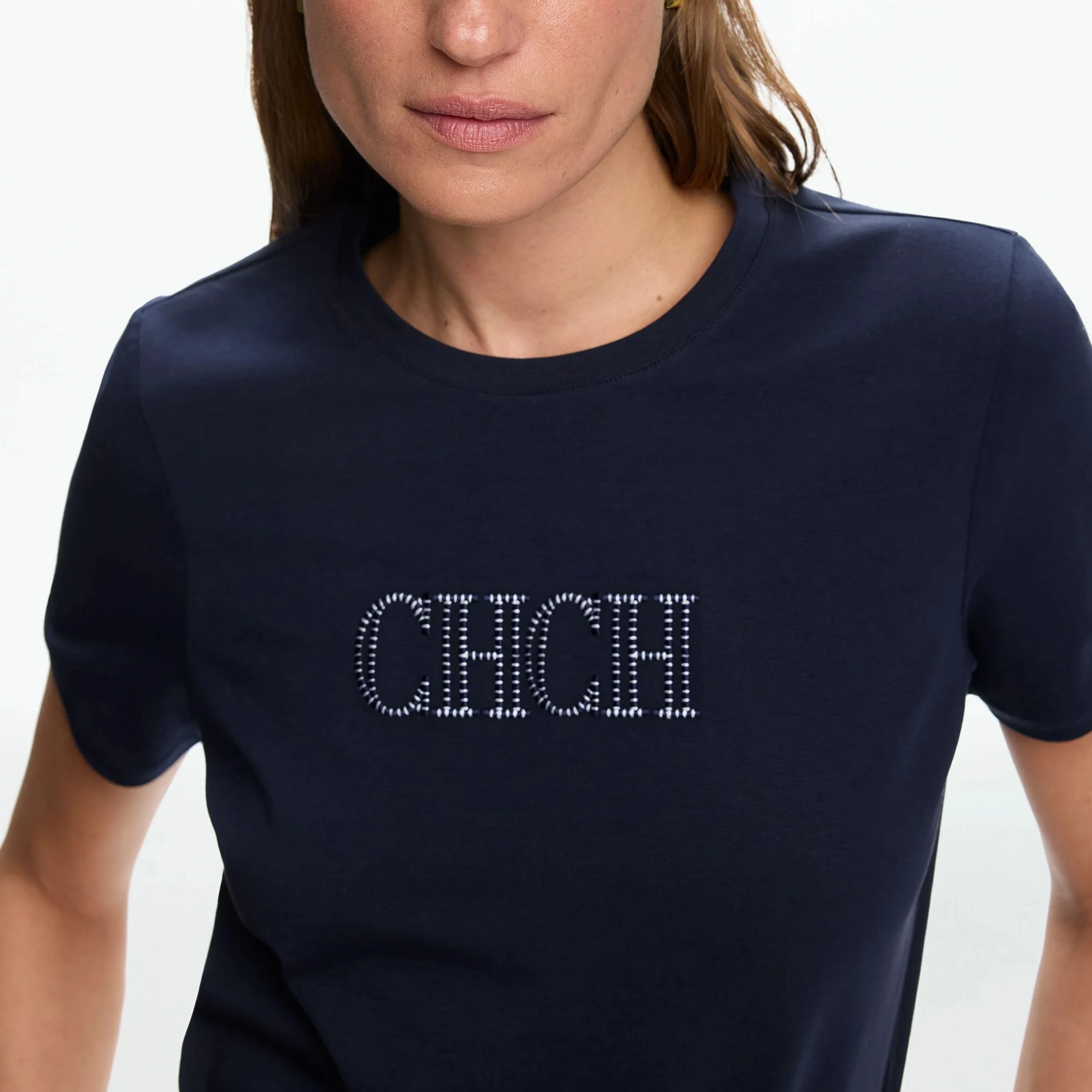 CHCH New Women's T Shirts Short Sleeve O Neck Casual Temperament Embroidery Design Cotton Female Tops Summer Women Tee Tops