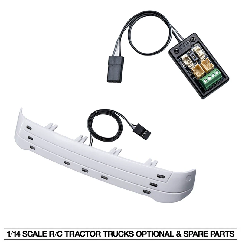 Placa de Expansión con Módulo de Luz Estroboscópica y Diseño de Visera Solar Integrada para Camión RC Tamiya 1/14, Remolque, Camión Volquete, Volvo FH16 XL750 56375