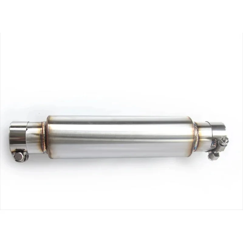 Suitable high-quality exhaust factory-customized 63MM middle row tube resonators with drums, generally used to reduce resona