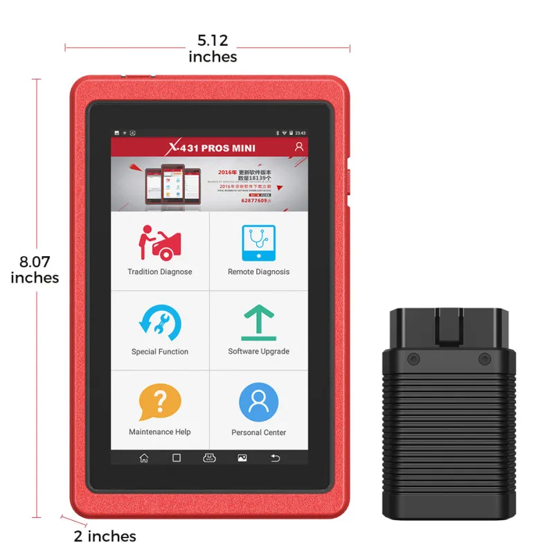

For Launch X431 ProS Mini Android Pad Multi-System Code Reader for Diagnostic & Service 1 Year Free Online Update
