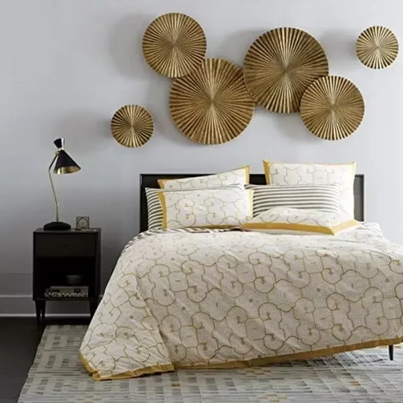Hot salesExclusive Offer Decorlives Round Sunburst Metal Wall Art | Modern Metal Wall Hanging Décor Sculpture for Living Room Be